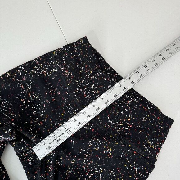 Sweaty Betty Womens Pants 4 Black Confetti Print Power 7/8 Leggings Performance - Picture 5 of 13